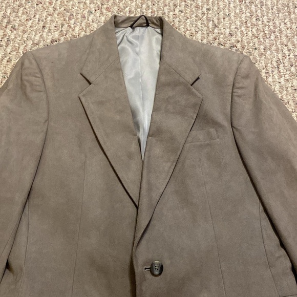 Christian Dior Men's 39R Suede Suit Jacket Blazer Two Button Sport Coat Suede - Picture 2 of 16